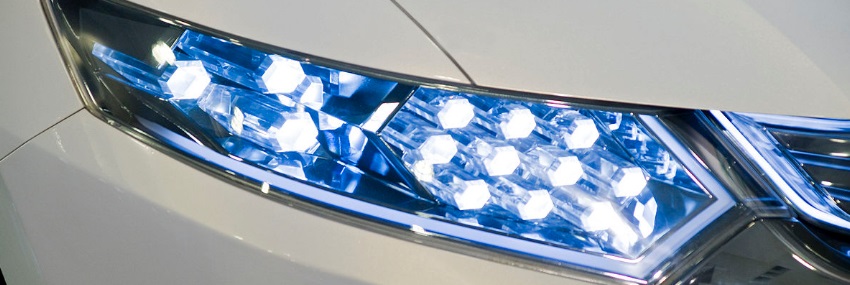 Eclairage LED d'une voiture